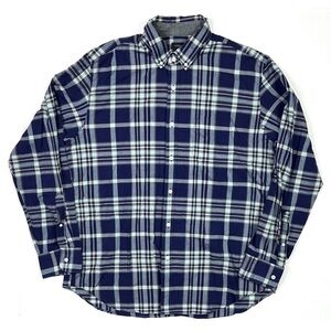 J. Crew Shirt Men’s XL Blue Plaid Long Sleeve Button Down